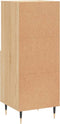 vidaXL - Dressoir - 34,5x34x90 - cm - bewerkt - hout - sonoma - eiken