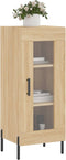 vidaXL - Dressoir - 34,5x34x90 - cm - bewerkt - hout - sonoma - eiken