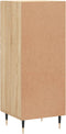 vidaXL - Dressoir - 34,5x34x90 - cm - bewerkt - hout - sonoma - eiken