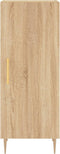 vidaXL - Dressoir - 34,5x34x90 - cm - bewerkt - hout - sonoma - eiken