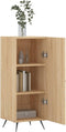 vidaXL - Dressoir - 34,5x34x90 - cm - bewerkt - hout - sonoma - eiken