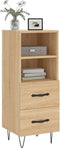 vidaXL - Dressoir - 34,5x34x90 - cm - bewerkt - hout - sonoma - eiken