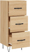 vidaXL - Dressoir - 34,5x34x90 - cm - bewerkt - hout - sonoma - eiken