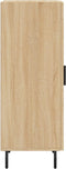 vidaXL - Dressoir - 34,5x34x90 - cm - bewerkt - hout - sonoma - eiken