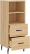 vidaXL - Dressoir - 34,5x34x90 - cm - bewerkt - hout - sonoma - eiken