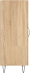 vidaXL - Dressoir - 34,5x34x90 - cm - bewerkt - hout - sonoma - eiken