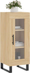 vidaXL - Dressoir - 34,5x34x90 - cm - bewerkt - hout - sonoma - eiken