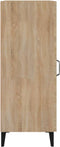 vidaXL - Dressoir - 34,5x34x90 - cm - bewerkt - hout - sonoma - eiken