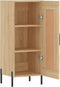 vidaXL - Dressoir - 34,5x34x90 - cm - bewerkt - hout - sonoma - eiken