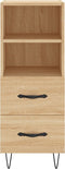 vidaXL - Dressoir - 34,5x34x90 - cm - bewerkt - hout - sonoma - eiken