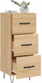 vidaXL - Dressoir - 34,5x34x90 - cm - bewerkt - hout - sonoma - eiken