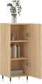vidaXL - Dressoir - 34,5x34x90 - cm - bewerkt - hout - sonoma - eiken