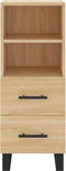 vidaXL - Dressoir - 34,5x34x90 - cm - bewerkt - hout - sonoma - eiken