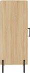 vidaXL - Dressoir - 34,5x34x90 - cm - bewerkt - hout - sonoma - eiken