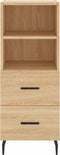 vidaXL - Dressoir - 34,5x34x90 - cm - bewerkt - hout - sonoma - eiken