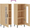 vidaXL - Dressoir - 34,5x34x90 - cm - bewerkt - hout - sonoma - eiken