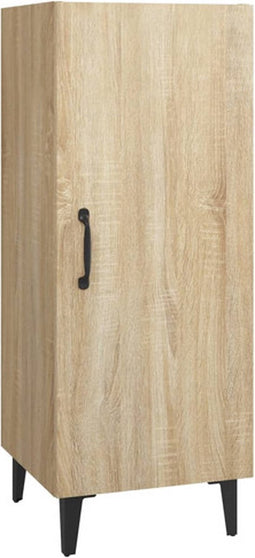 vidaXL - Dressoir - 34,5x34x90 - cm - bewerkt - hout - sonoma - eikenkleurig