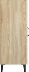 vidaXL - Dressoir - 34,5x34x90 - cm - bewerkt - hout - sonoma - eikenkleurig