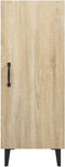 vidaXL - Dressoir - 34,5x34x90 - cm - bewerkt - hout - sonoma - eikenkleurig