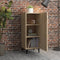 vidaXL - Dressoir - 34,5x34x90 - cm - bewerkt - hout - sonoma - eikenkleurig