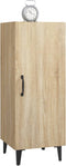 vidaXL - Dressoir - 34,5x34x90 - cm - bewerkt - hout - sonoma - eikenkleurig
