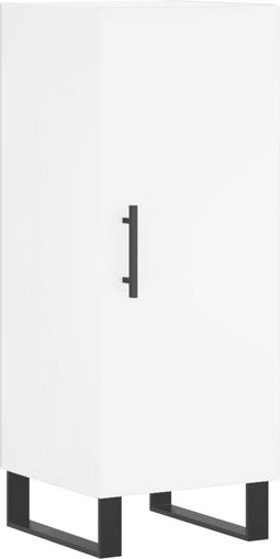 vidaXL - Dressoir - 34,5x34x90 - cm - bewerkt - hout - wit