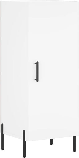 vidaXL - Dressoir - 34,5x34x90 - cm - bewerkt - hout - wit
