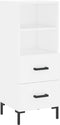 vidaXL - Dressoir - 34,5x34x90 - cm - bewerkt - hout - wit