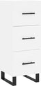 vidaXL - Dressoir - 34,5x34x90 - cm - bewerkt - hout - wit