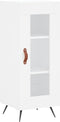 vidaXL - Dressoir - 34,5x34x90 - cm - bewerkt - hout - wit