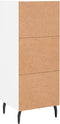 vidaXL - Dressoir - 34,5x34x90 - cm - bewerkt - hout - wit