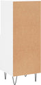 vidaXL - Dressoir - 34,5x34x90 - cm - bewerkt - hout - wit