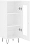 vidaXL - Dressoir - 34,5x34x90 - cm - bewerkt - hout - wit