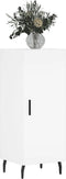 vidaXL - Dressoir - 34,5x34x90 - cm - bewerkt - hout - wit