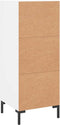 vidaXL - Dressoir - 34,5x34x90 - cm - bewerkt - hout - wit