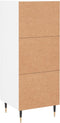 vidaXL - Dressoir - 34,5x34x90 - cm - bewerkt - hout - wit