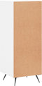 vidaXL - Dressoir - 34,5x34x90 - cm - bewerkt - hout - wit