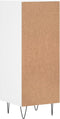 vidaXL - Dressoir - 34,5x34x90 - cm - bewerkt - hout - wit