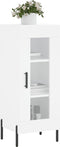 vidaXL - Dressoir - 34,5x34x90 - cm - bewerkt - hout - wit