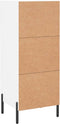 vidaXL - Dressoir - 34,5x34x90 - cm - bewerkt - hout - wit