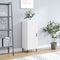 vidaXL - Dressoir - 34,5x34x90 - cm - bewerkt - hout - wit