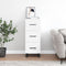 vidaXL - Dressoir - 34,5x34x90 - cm - bewerkt - hout - wit
