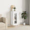 vidaXL - Dressoir - 34,5x34x90 - cm - bewerkt - hout - wit