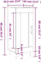 vidaXL - Dressoir - 34,5x34x90 - cm - bewerkt - hout - wit