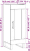 vidaXL - Dressoir - 34,5x34x90 - cm - bewerkt - hout - wit
