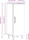 vidaXL - Dressoir - 34,5x34x90 - cm - bewerkt - hout - wit