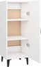 vidaXL - Dressoir - 34,5x34x90 - cm - bewerkt - hout - wit