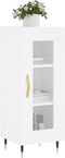 vidaXL - Dressoir - 34,5x34x90 - cm - bewerkt - hout - wit