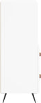 vidaXL - Dressoir - 34,5x34x90 - cm - bewerkt - hout - wit