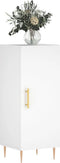 vidaXL - Dressoir - 34,5x34x90 - cm - bewerkt - hout - wit